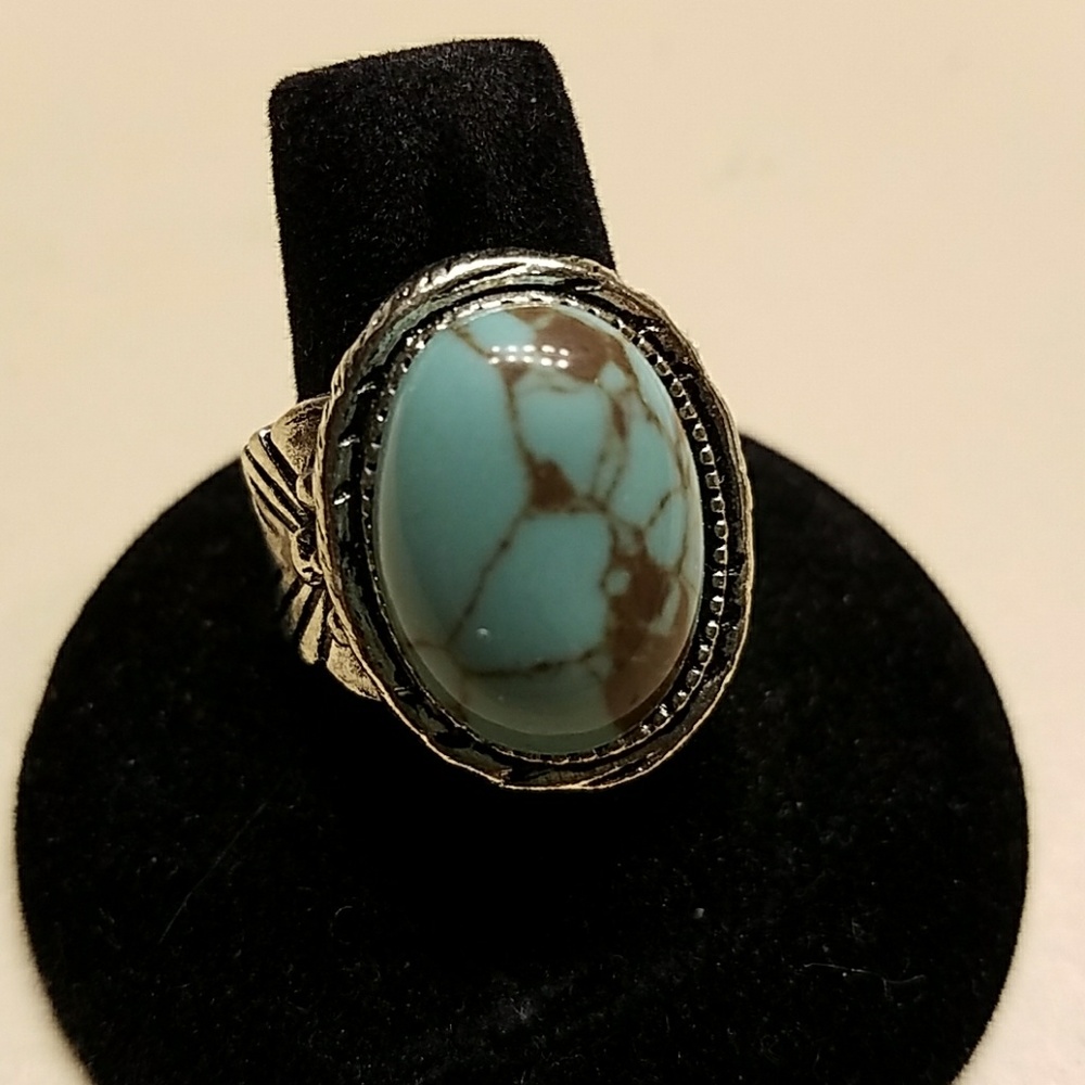 Turquoise and Sterling silver ring